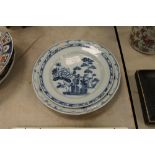 Two Delft plates- one of crane