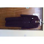 Paul Castello Lady's purple winter coat, wool (size 10)