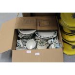 Box of Midwinter 'Spanish Garden' dinner tea wares