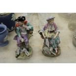 Pair of Sitzendorf porcelain figures