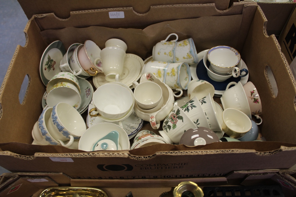 Cups and saucers- Shelley, Wedgwood, Aynsley