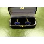 Lapis Lazuli cufflinks with case