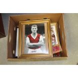 Assortment of LFC signed photographs etc