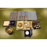 Various coins and badges etc