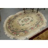 Oval Chinese rug