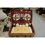 Wicker 'Coracle' picnic set