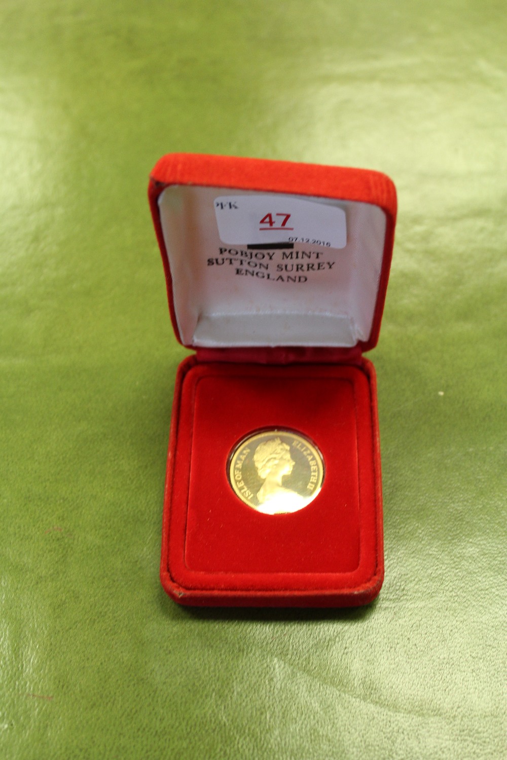 Isle of Man 1981 gold proof 2 pounds, marriage of Charles & Diana 15.9253g 22ct