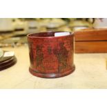 Chinese red lacquer and gilt decorated box (no cover)