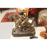 Reproduction heavy bronze figure 'Lady Godiva'