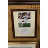 Framed Ronaldo photograph & signature