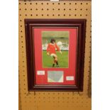 Signed George Best photograph