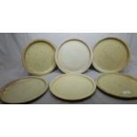 Winchcombe Pottery Six Hand Thrown Dinner Plates