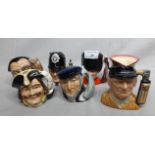 Royal Doulton Toby Jugs - 7 pieces