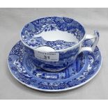 Copeland Spode Italian Pattern Moustache Cup and Saucer