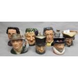 Seven Royal Doulton Toby Jugs