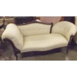 Matching Late Victorian Double Ended Chaise Longue Settee