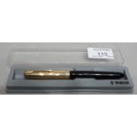 A Parker 51 Fountain Pen with Gold Plated Cap