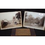 Pair of Framed Early Photographic Street Scenes of Stourbridge and the Surrounding Area by Local
