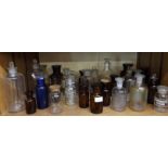 Large Collection of Chemist Jars, Coloured and Plain