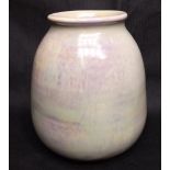 Ruskin Bulbous Vase with Lustre Glaze - 6" tall
