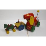 Two Wooden Pull Along Toys