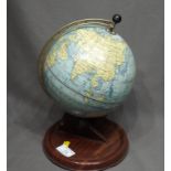 1950's Chadd Valley World Globe 7" diameter with original stand in good condition