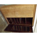 Stripped Mahogany Gentleman's Compactum Wardrobe