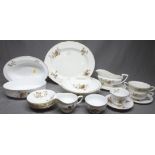 52 Piece Royal Worcester Hand Painted Dinner Service