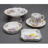 Four Pieces of Royal Crown Derby "Derby Posies" China