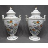 Pair of Wedgwood "Kutani Crane" Lidded Vases