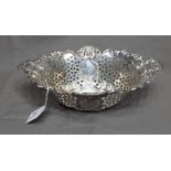 Hall Marked Silver Pierced Fruit Bowl, Chester 1901