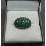 9ct Gold and Jade Ring