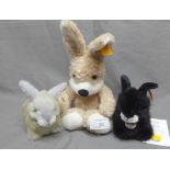 Three Steiff Rabbits