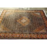 Bordered Turkish Style Carpet 9'6" x 6'6"