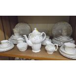 Royal Doulton "Sudbury" Pattern Dinner Service, comprising dinner plates, bowls, tea plates,