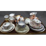 Collection of Various Victorian and other 19th Century Cups, Saucers and Plates