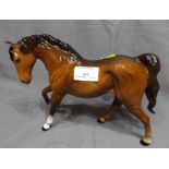 Beswick Figure of a Stallion Standing on Three Legs 7" high