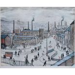After Laurence Stephen Lowry R.A. (British, 1887-1976),  "Huddersfield", signed in pencil in the