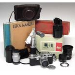 Leica Outfit  to include a IIIC camera serial No.372618 fitted with F2 Summitar lens and English