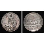 Alexander Davison's Medal for the Battle of the Nile, 1st August 1798, in silver plated bronze (as