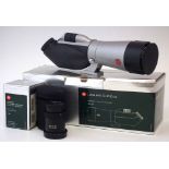 Leica Apo Televid 62 spotting scope, serial no. 222077, with Hoya 62mm UV filter, with a T77: 40x WW