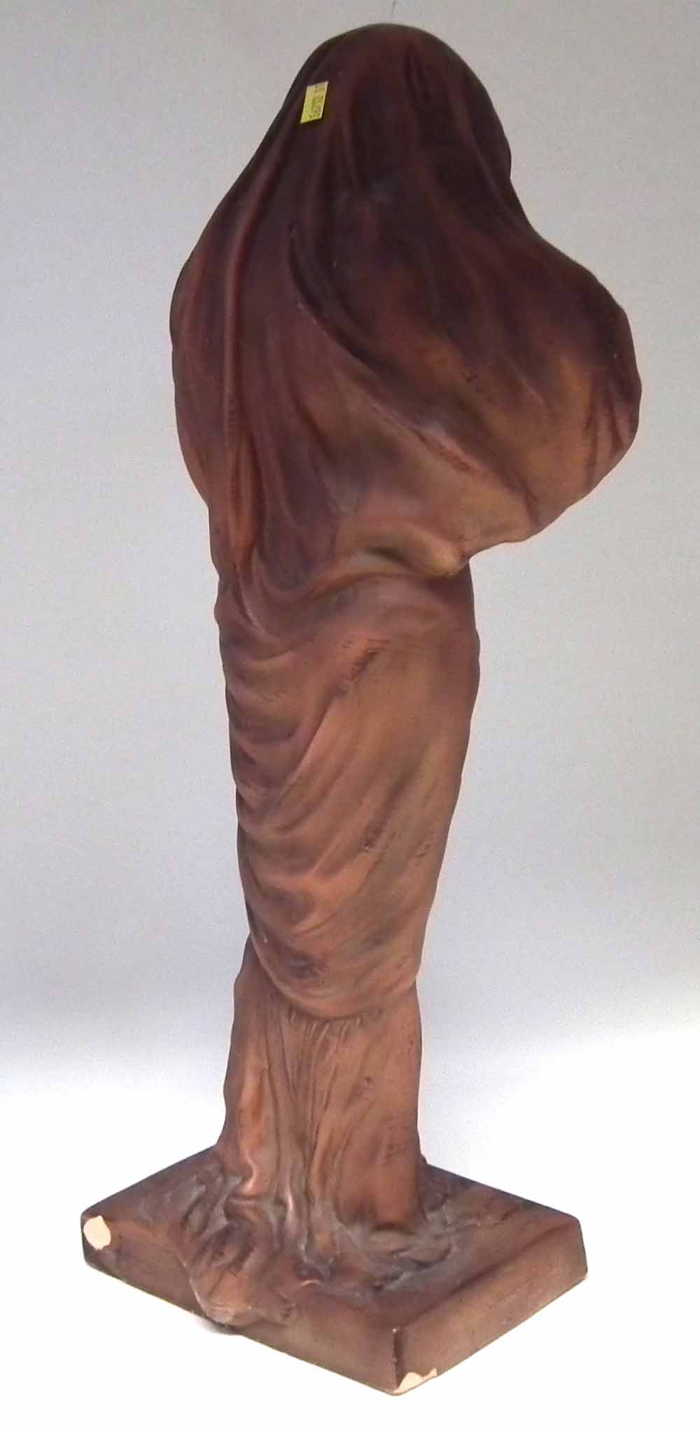Large painted terracotta figure of Nature, 60 cm high Condition report: chips to the base, several - Image 4 of 7