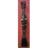 Baga Snake, 121cm high excluding base. All lots in this Tribal and African Art Sale are sold subject