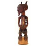 Songye Nkisi Power figure or Fetish, 102cm overall height. All lots in this Tribal and African Art