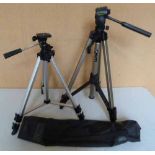 Kewmode camera tripod and one similar. Condition report: see terms and conditions