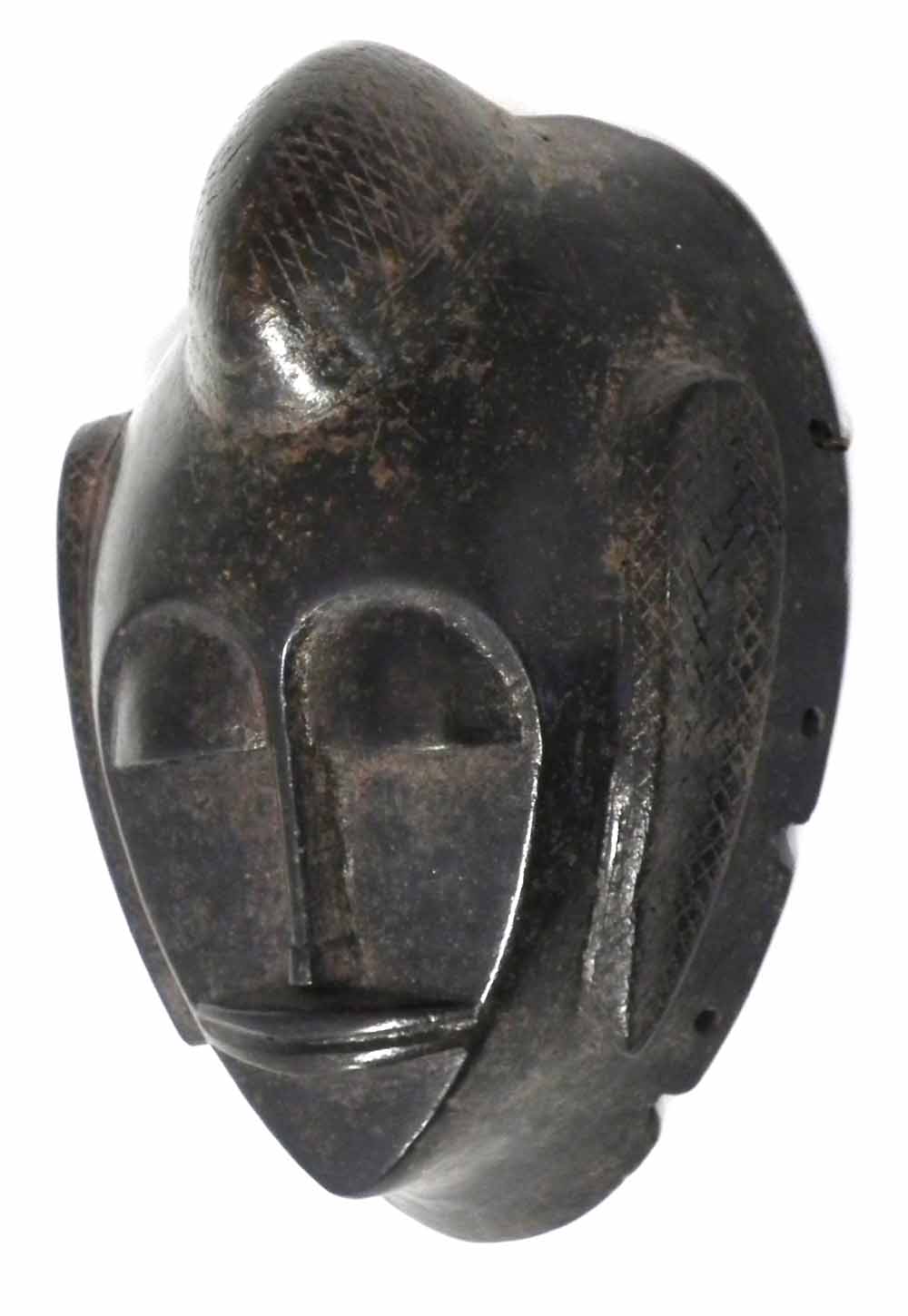 Bamana bronze or brass mask, 21cm high All lots in this Tribal and African Art Sale are sold subject