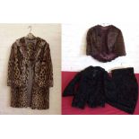 Ocelot fur coat, length 85cm, bought from Raimond Furs 1963, EU Article 10 certificate 543639/01;