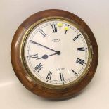 Reproduction school type clock. Condition report: see terms and conditions