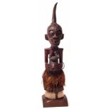 Songye Nkisi Power figure or Fetish, 106cm overall height. All lots in this Tribal and African Art