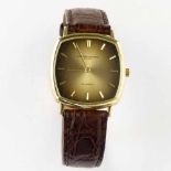 Vacheron Constantin Automatic 18K gold cased wristwatch, 462411, rounded square bronzed dial, bar